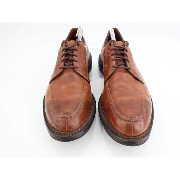 Allen Edmonds Wilbert Men’s Tan Brown Leather Split Toe Comfort Shoes Size 11C - Picture 4 of 12